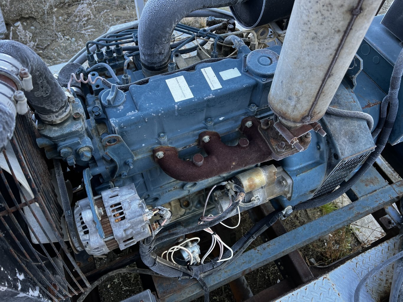 25kW Generator on Homemade Jobsite Trailer • 3 Phase Generator #11232 BP