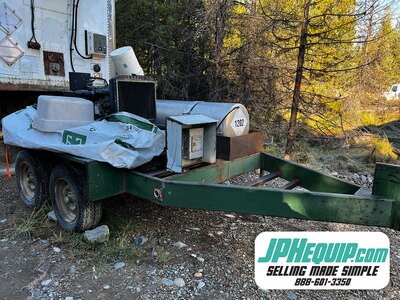 25kW Generator on Homemade Jobsite Trailer • 3 Phase Generator #11233 BP