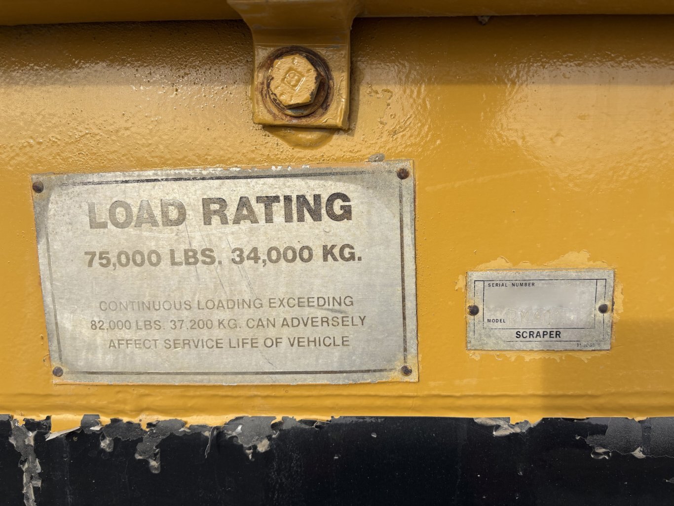 1988 Caterpillar 631E Motor Scraper #11240 BP