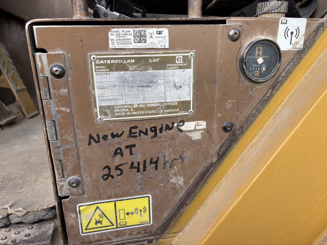 1988 Caterpillar 631E Motor Scraper #11240 BP