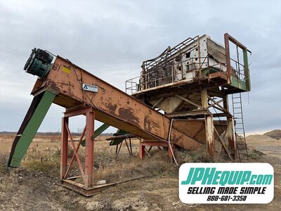 Hewitt-Robbins 6’X16’ Triple Deck Wash Plant, Complete with Feed Bin and 24”X70’ Feed Conveyor #11258 JA