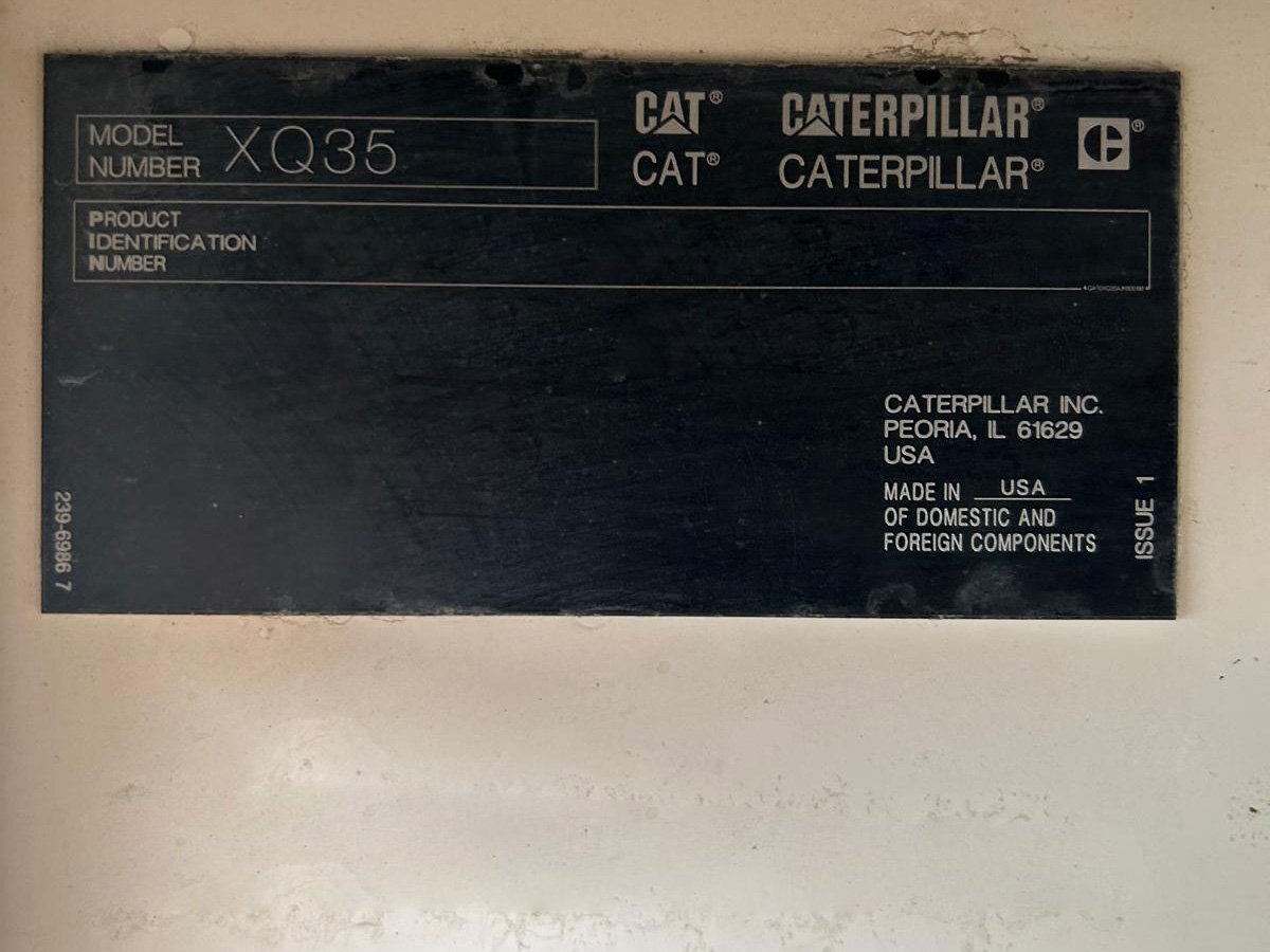 2018 Caterpillar XQ35 Diesel Trailer Generator #11267 AS