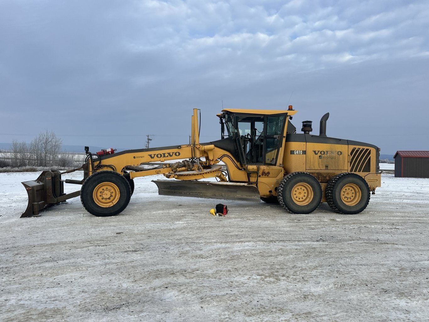 2007 Volvo G970 Grader with Front Plow & Snow wing #11275 DP