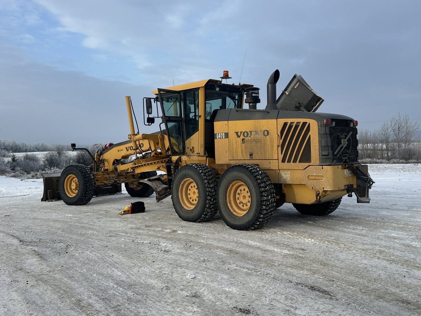 2007 Volvo G970 Grader with Front Plow & Snow wing #11275 DP