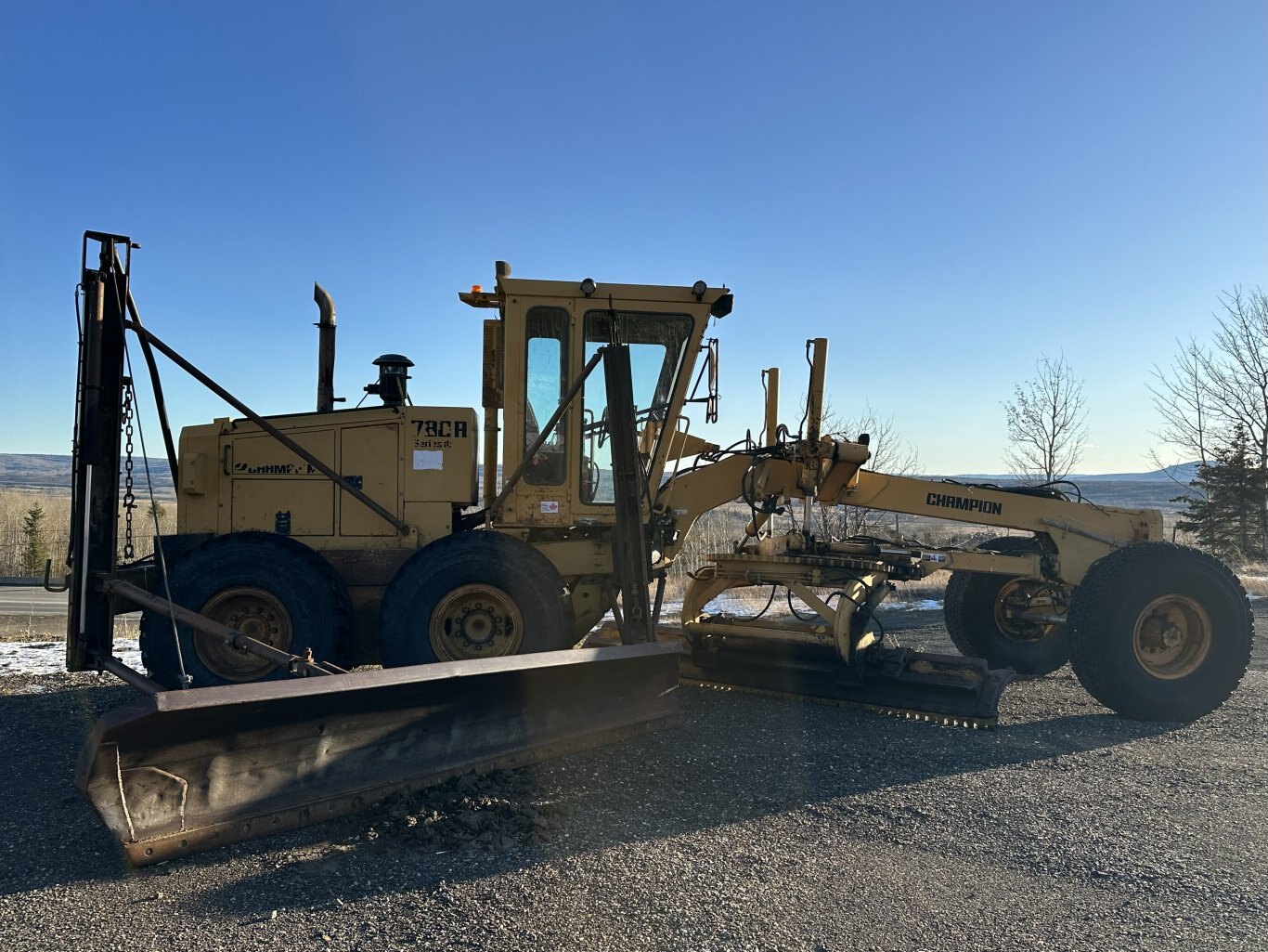 1993 Champion 780A Series 3 Motor Grader with Snow Wing #11218 DP