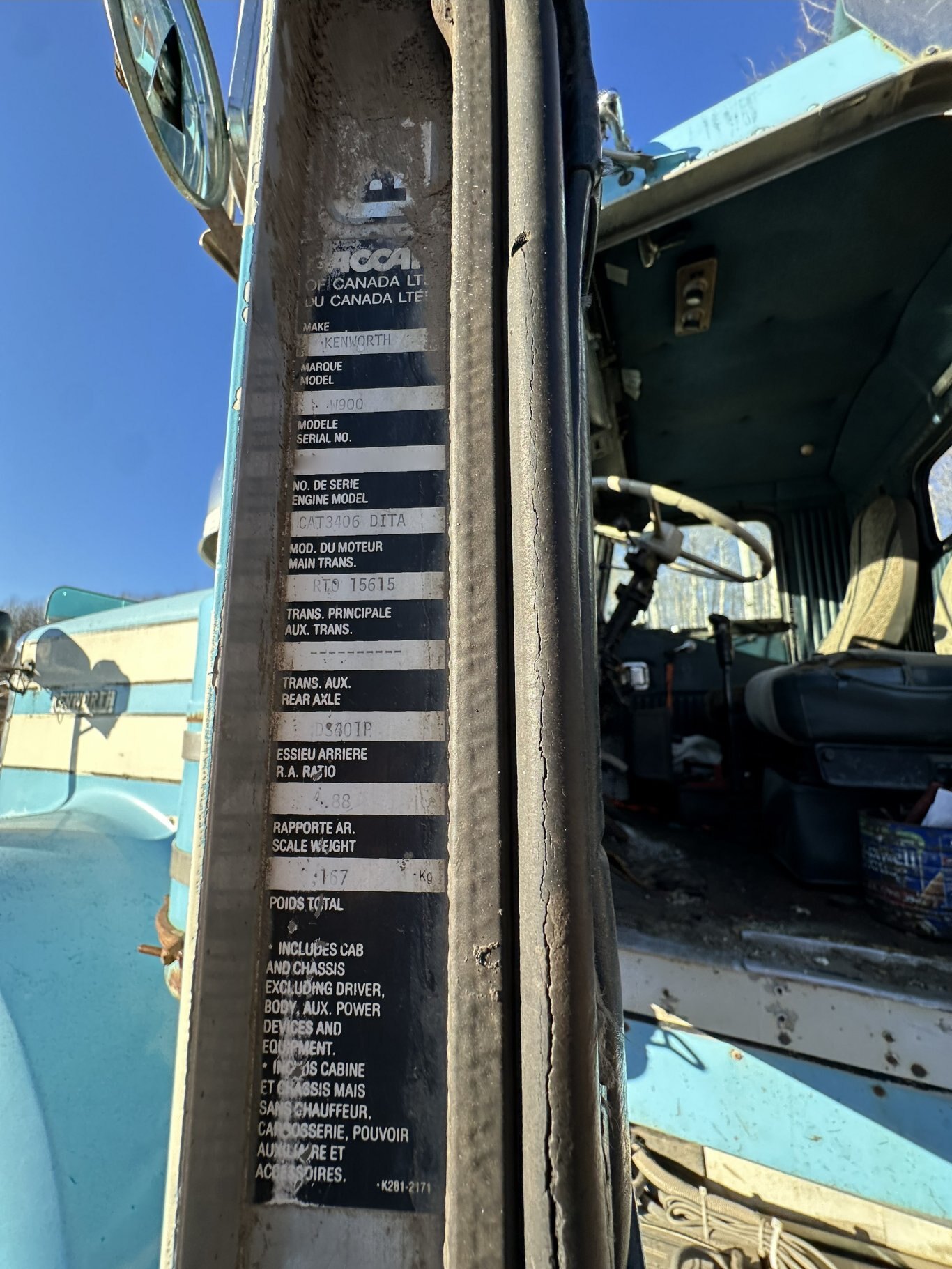 1985 Kenworth W900 Tandem Sanding Truck #11224 DP