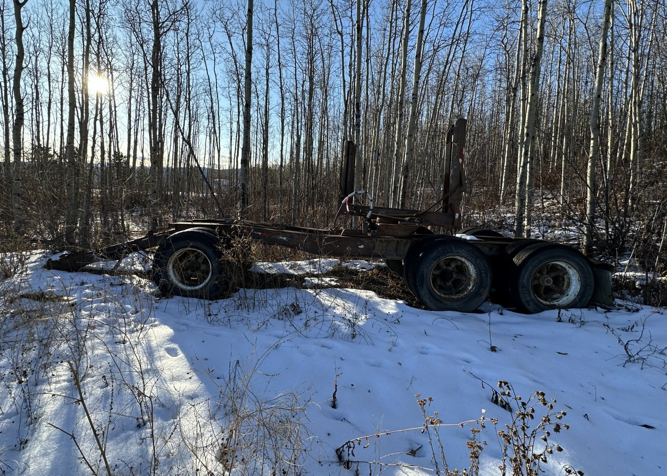 1986 Par Pac Tri axle Log Trailer #11227 DP