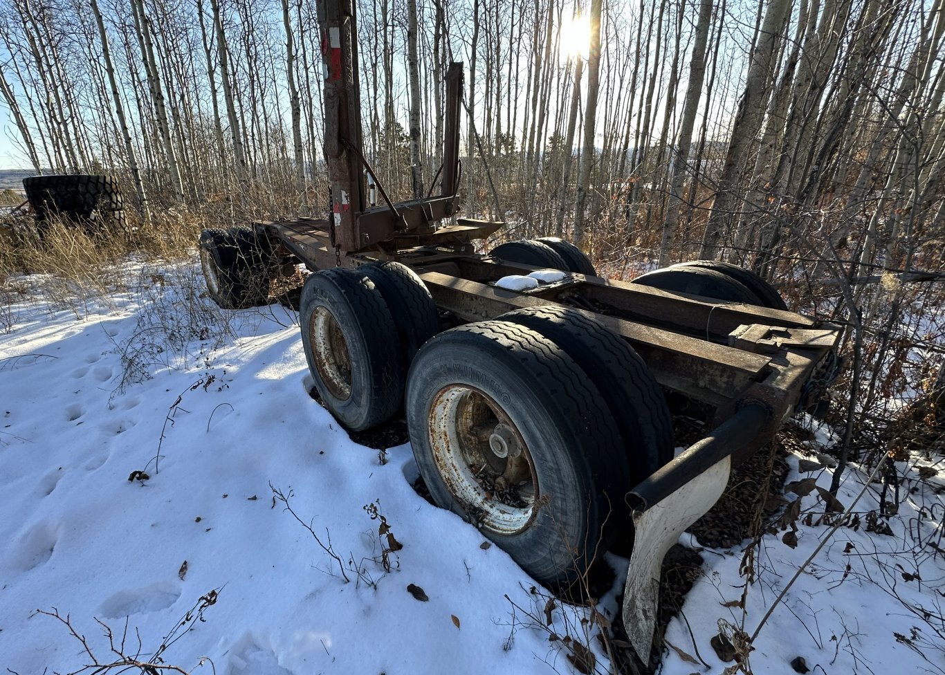 1986 Par Pac Tri axle Log Trailer #11227 DP