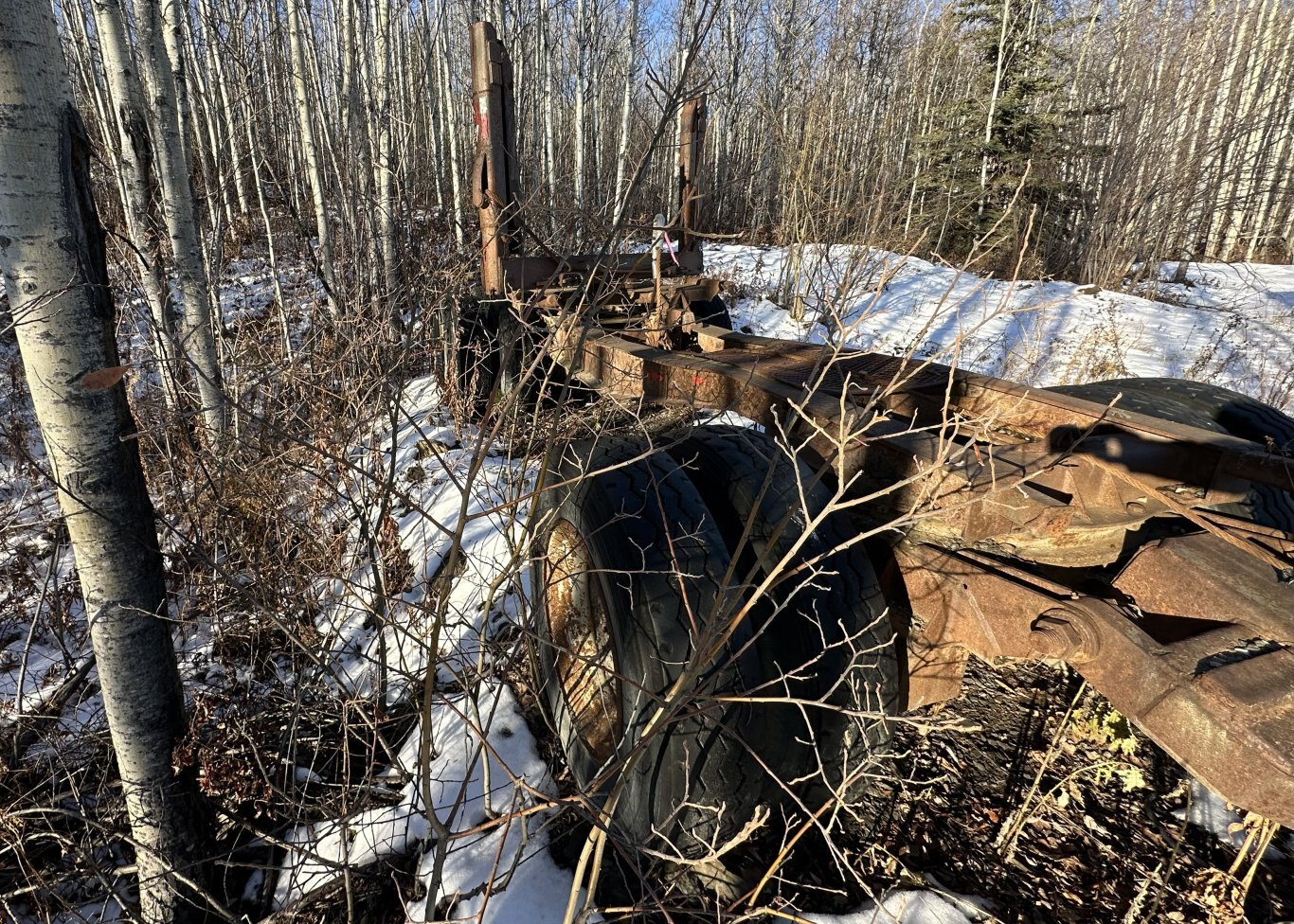 1986 Par Pac Tri axle Log Trailer #11227 DP