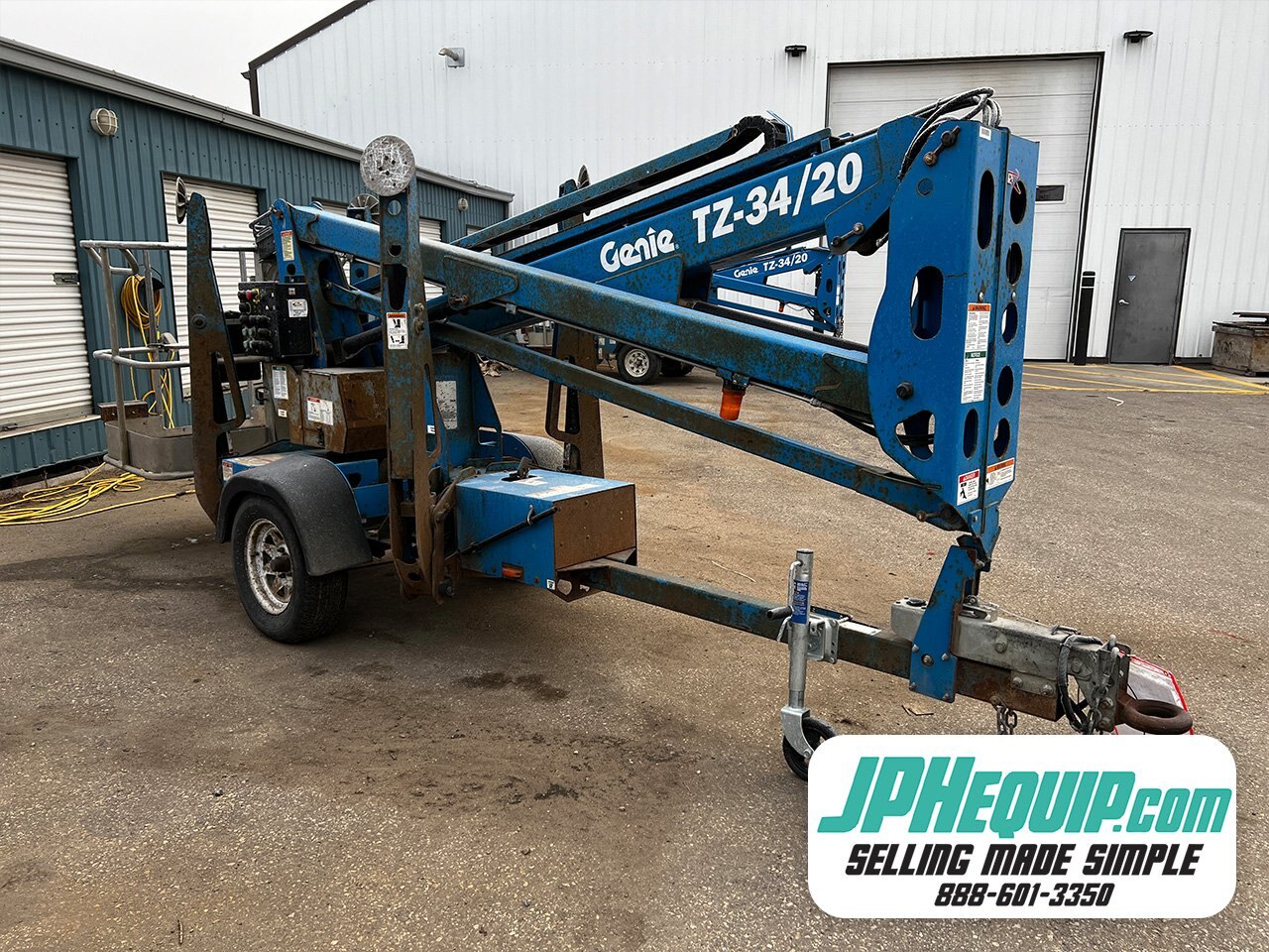 2019 Genie TZ 34 Towable Man Lift • TZ34 Trailer Mounted Boom Lift #11286 BP