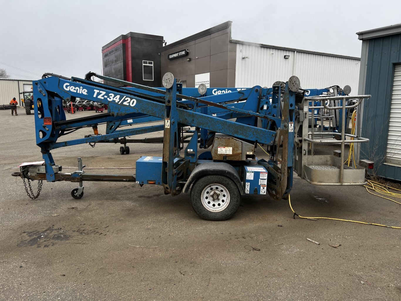 2019 Genie TZ 34 Towable Man Lift • TZ34 Trailer Mounted Boom Lift #11286 BP