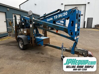 2019 Genie TZ-34 Towable Man Lift • TZ34 Trailer-Mounted Boom Lift #11286 BP