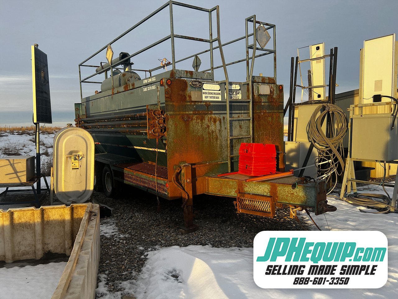 2002 Care Industries 12m3 Blow Back Tank Trailer Tandem Axle #11287 BP