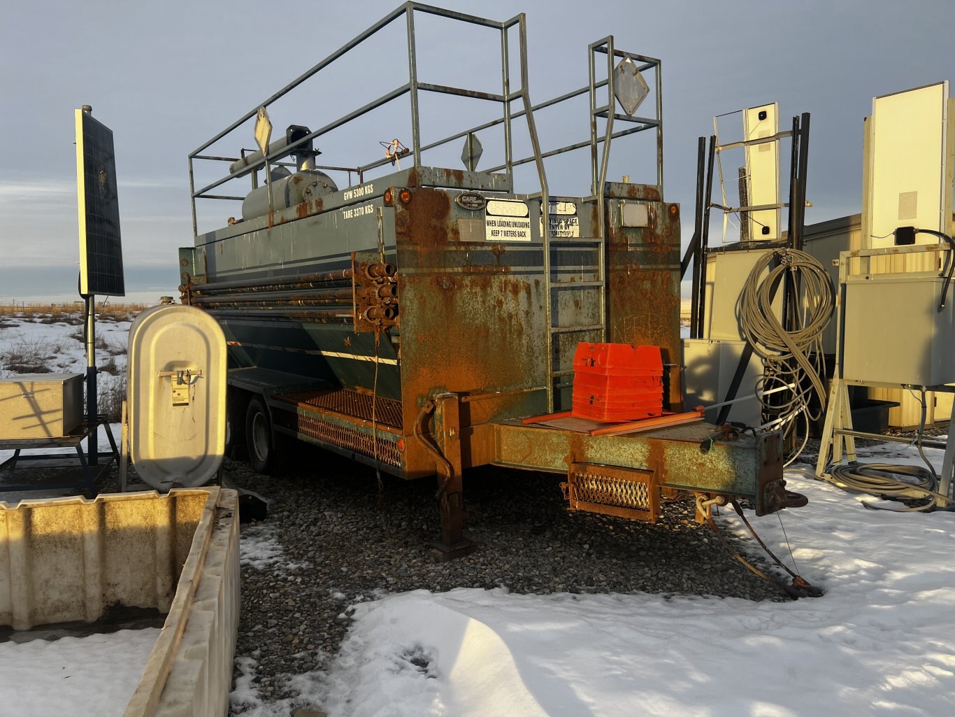 2002 Care Industries 12m3 Blow Back Tank Trailer Tandem Axle #11287 BP