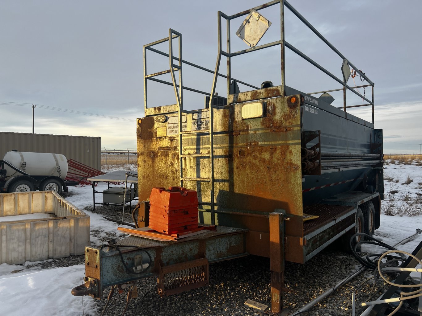 2002 Care Industries 12m3 Blow Back Tank Trailer Tandem Axle #11287 BP