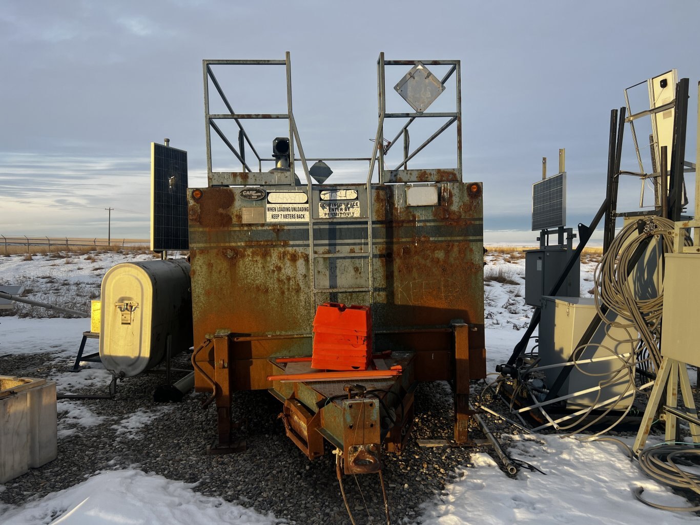 2002 Care Industries 12m3 Blow Back Tank Trailer Tandem Axle #11287 BP