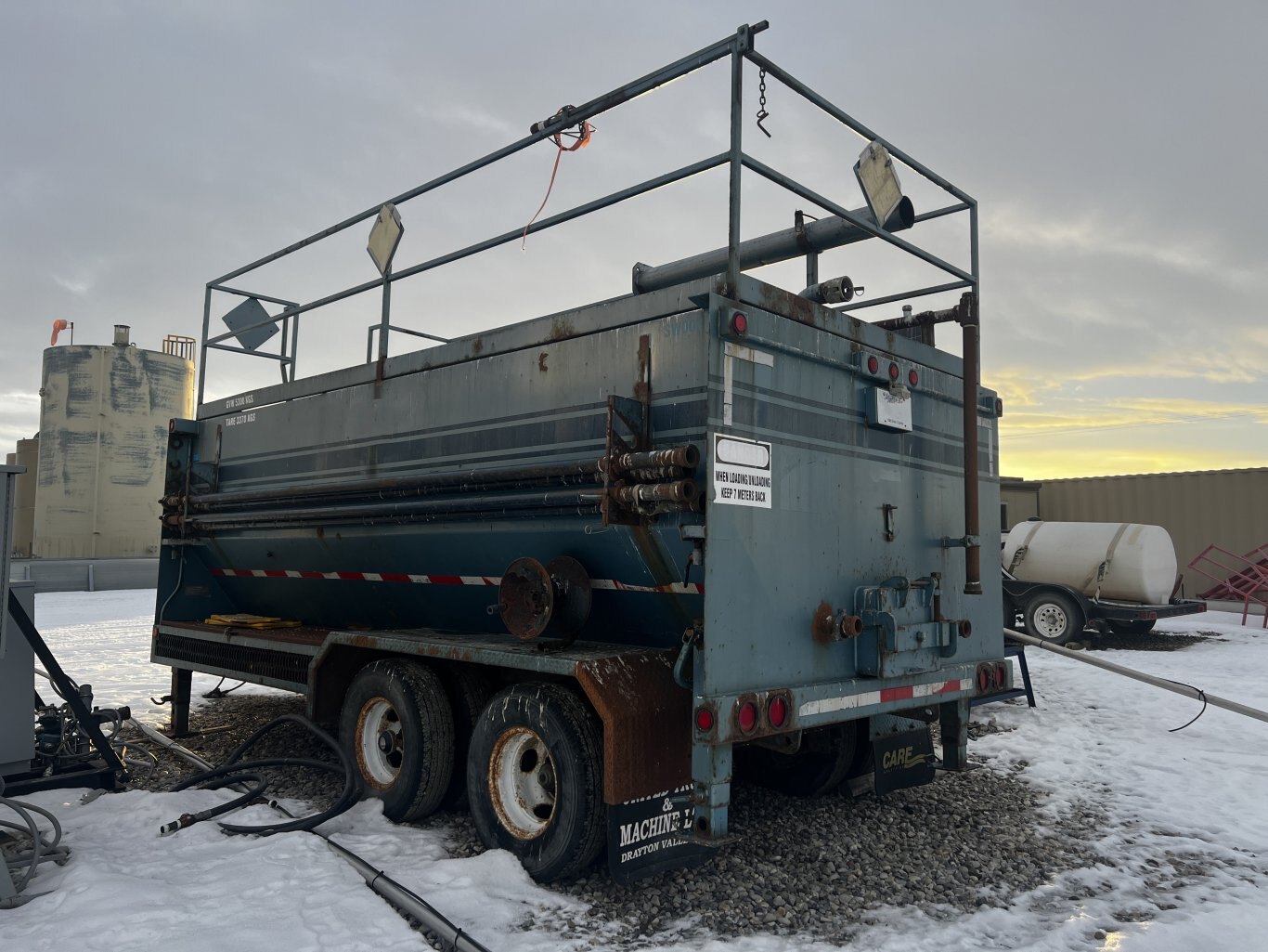 2002 Care Industries 12m3 Blow Back Tank Trailer Tandem Axle #11287 BP