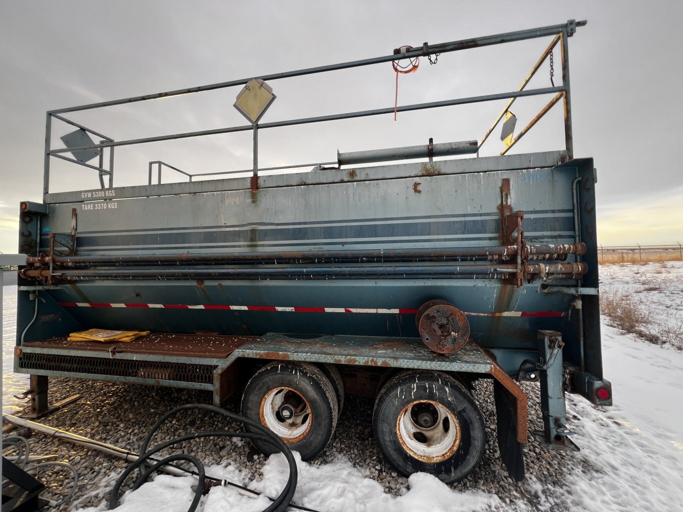 2002 Care Industries 12m3 Blow Back Tank Trailer Tandem Axle #11287 BP