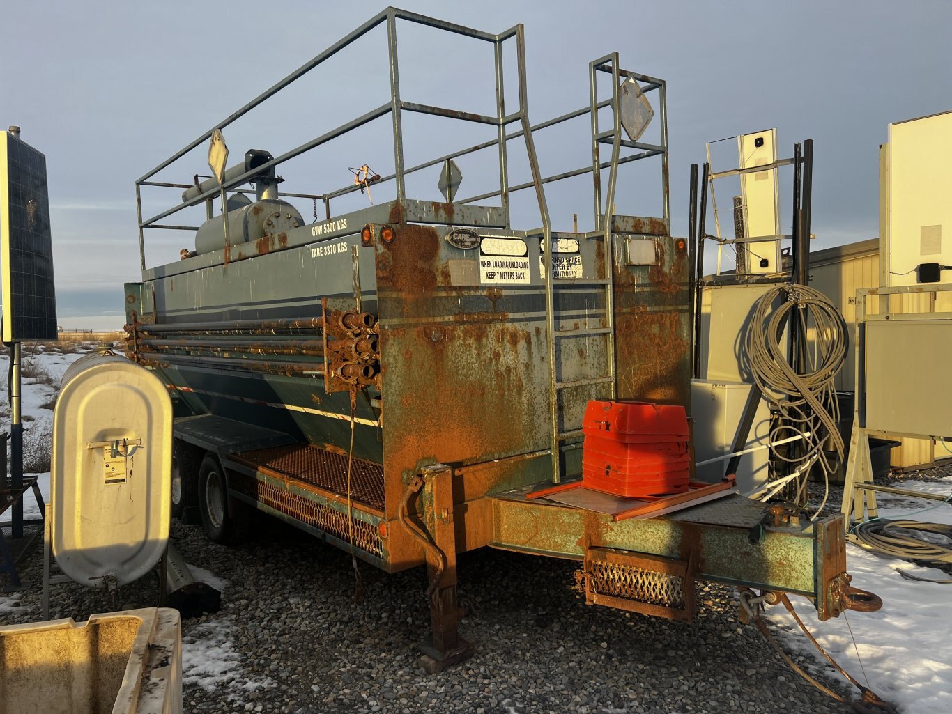 2002 Care Industries 12m3 Blow Back Tank Trailer Tandem Axle #11287 BP