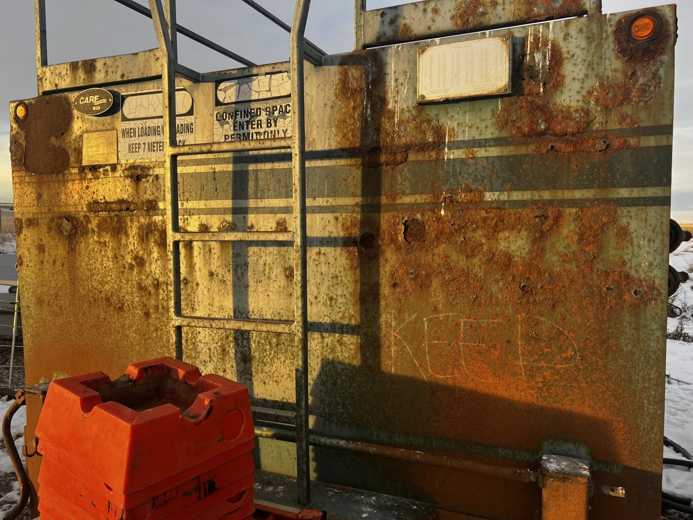 2002 Care Industries 12m3 Blow Back Tank Trailer Tandem Axle #11287 BP