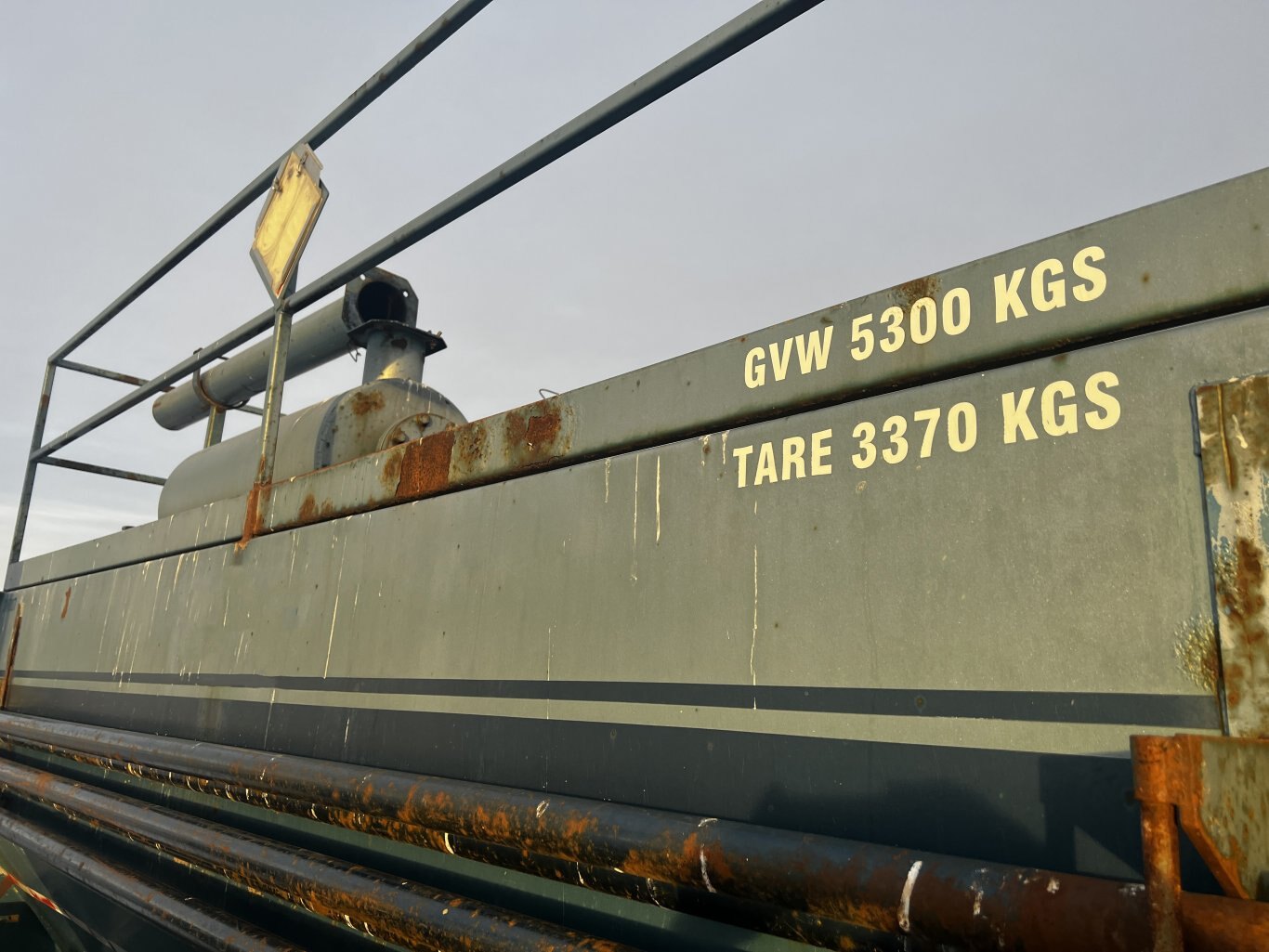 2002 Care Industries 12m3 Blow Back Tank Trailer Tandem Axle #11287 BP