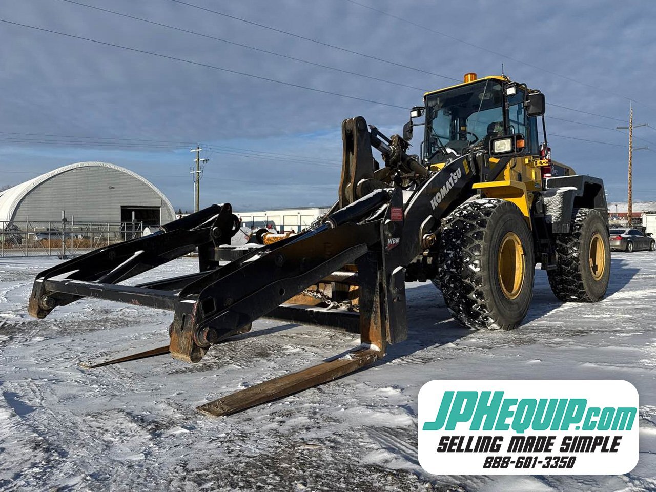2018 KOMATSU WA320PZ 6 Wheel Loader with Bucket #11302 JA