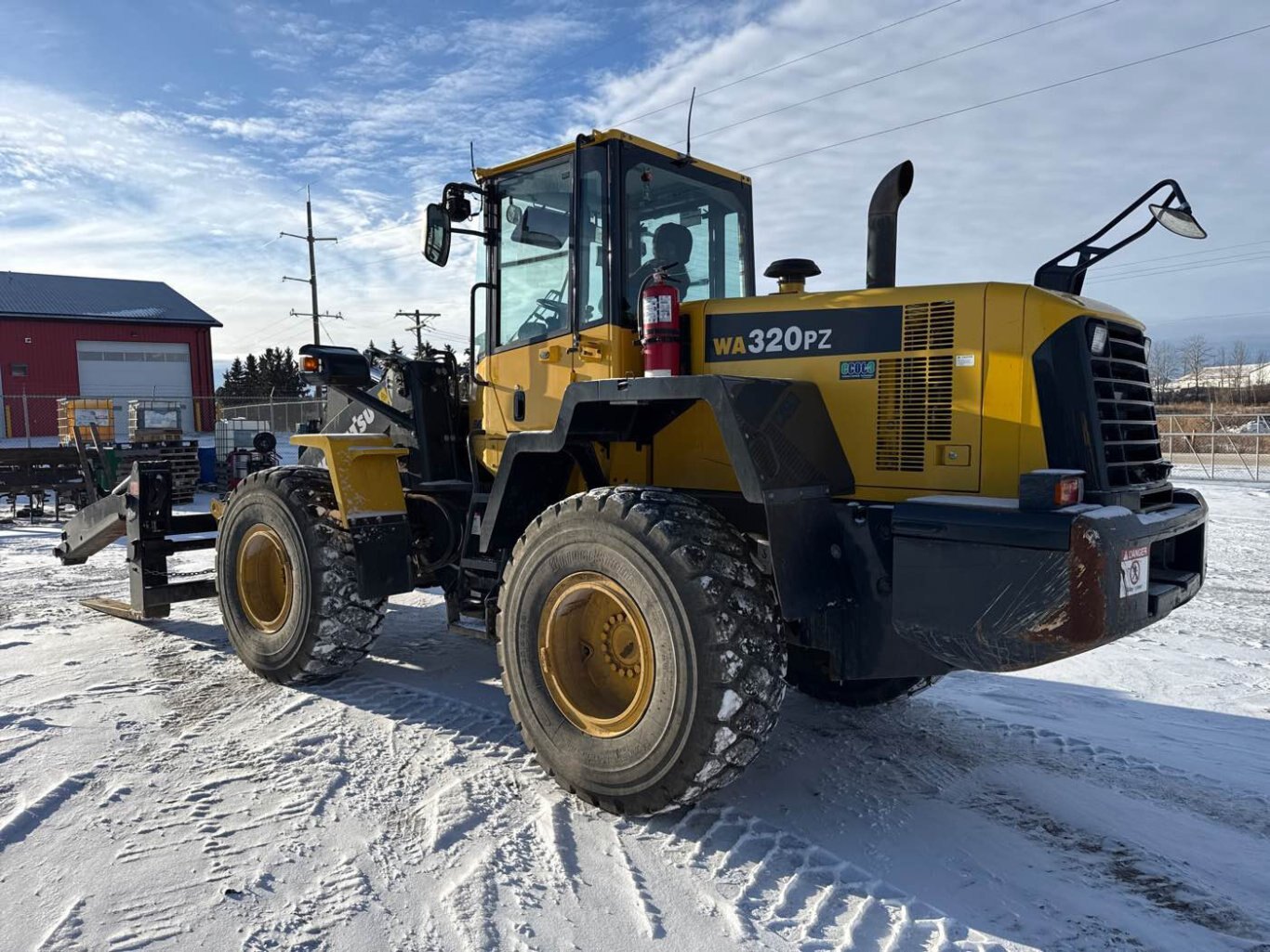 2018 KOMATSU WA320PZ 6 Wheel Loader with Bucket #11302 JA