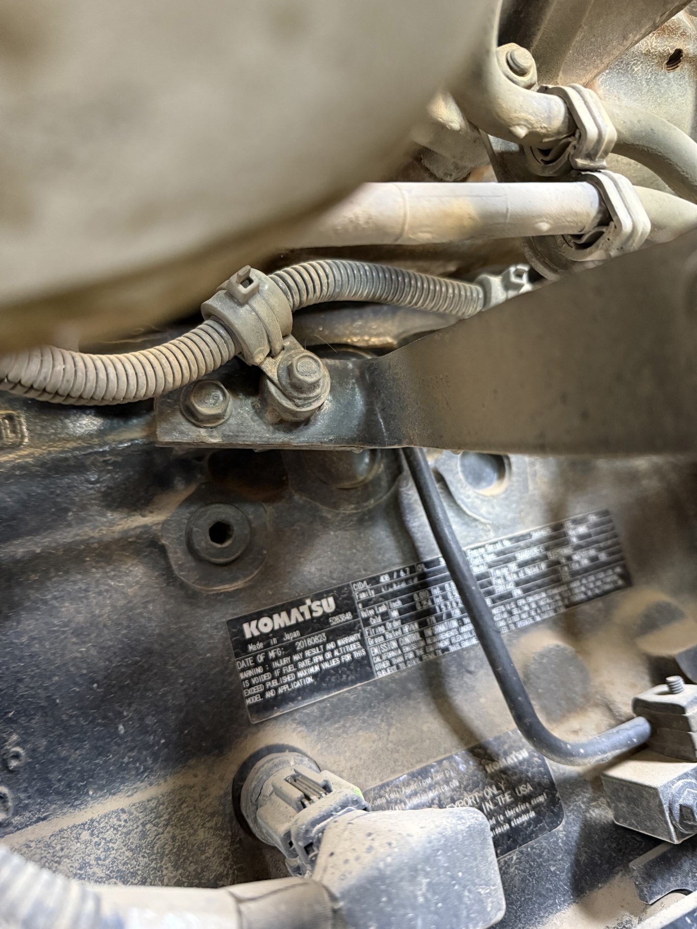 2018 KOMATSU WA320PZ 6 Wheel Loader with Bucket #11302 JA