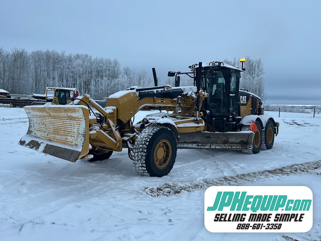 2018 CAT 160M VHP Plus AWD Motor Grader w/ Front Blade, Ripper & Snow Wing #11316 DP