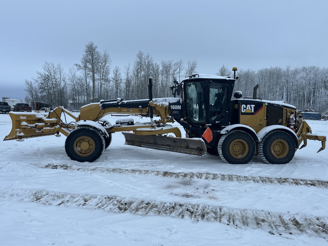 2018 CAT 160M VHP Plus AWD Motor Grader w/ Front Blade, Ripper & Snow Wing #11316 DP