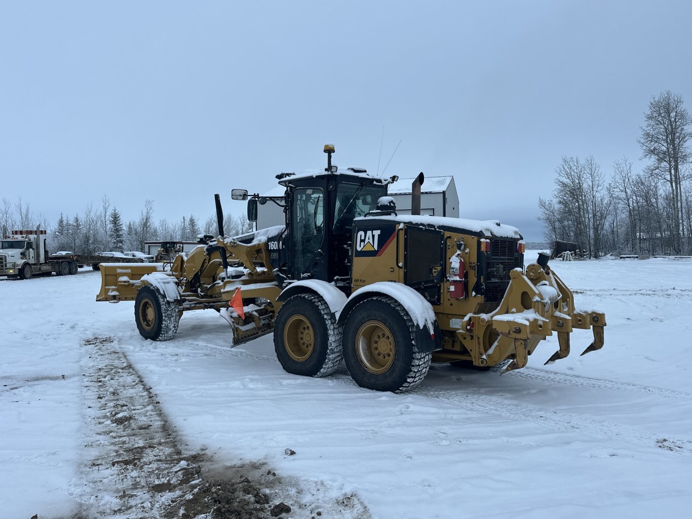 2018 CAT 160M VHP Plus AWD Motor Grader w/ Front Blade, Ripper & Snow Wing #11316 DP