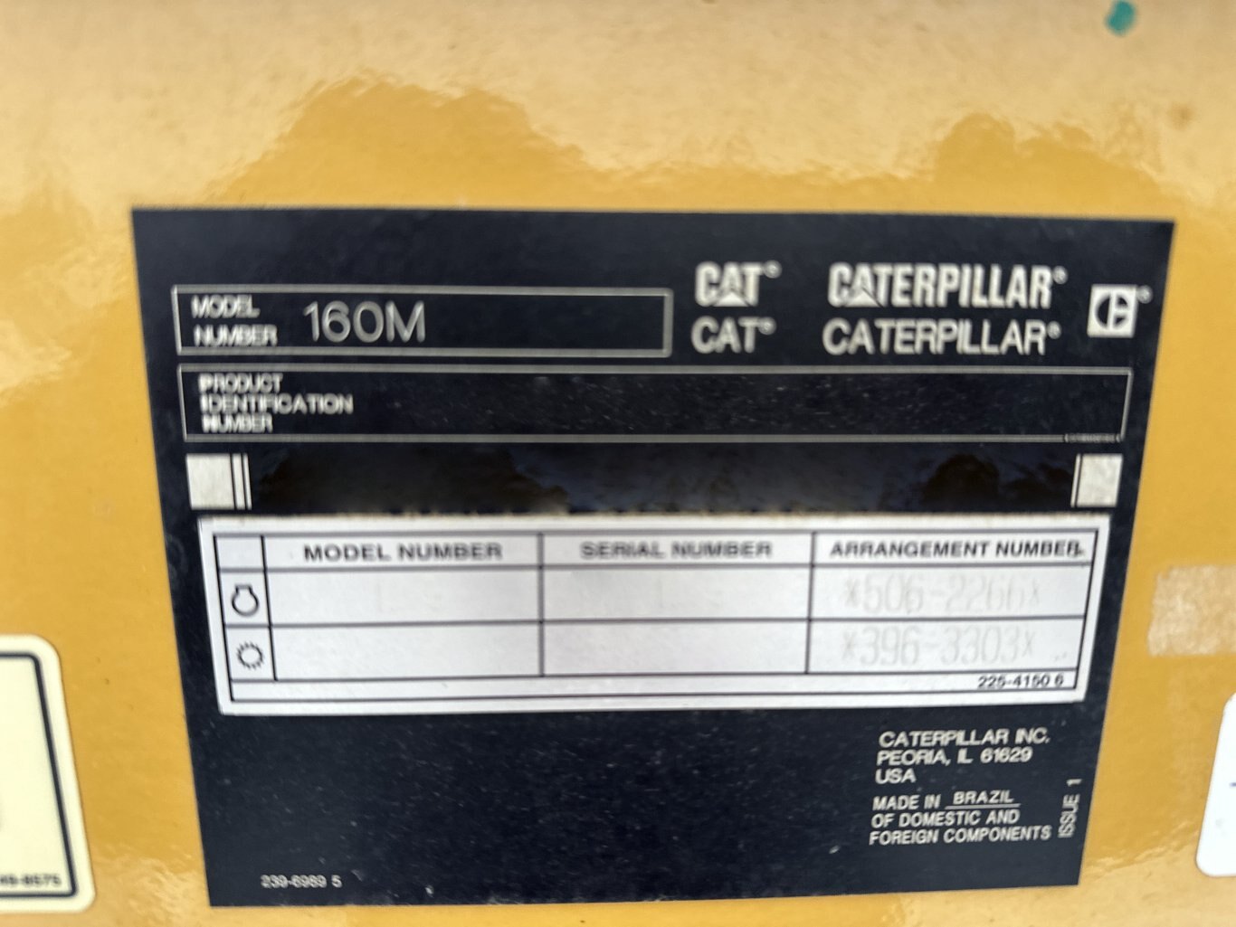 2018 CAT 160M VHP Plus AWD Motor Grader w/ Front Blade, Ripper & Snow Wing #11316 DP