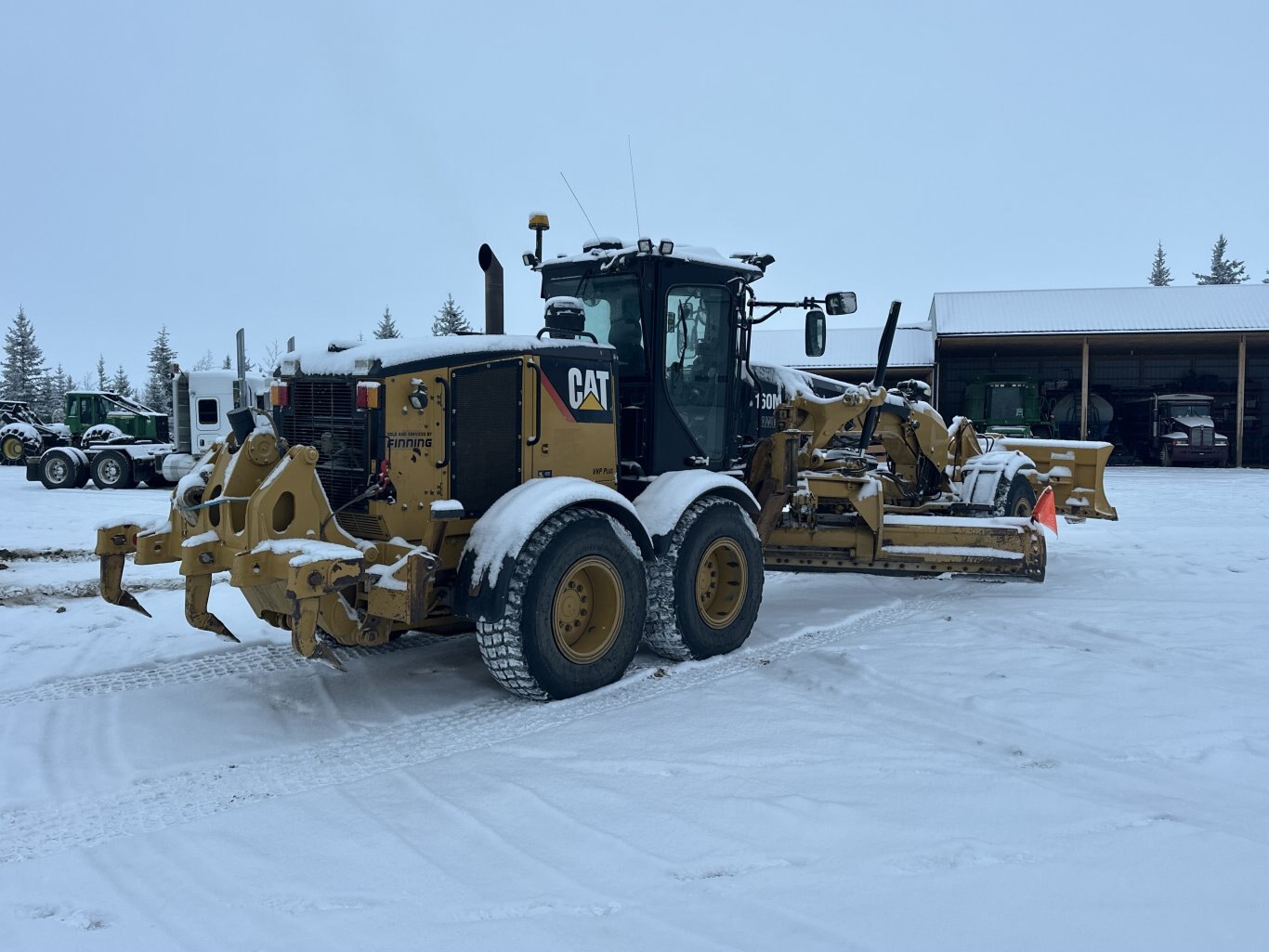 2018 CAT 160M VHP Plus AWD Motor Grader w/ Front Blade, Ripper & Snow Wing #11316 DP