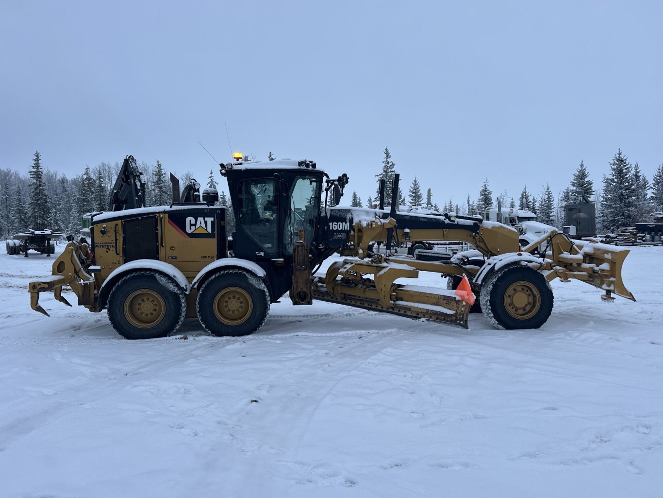 2018 CAT 160M VHP Plus AWD Motor Grader w/ Front Blade, Ripper & Snow Wing #11316 DP