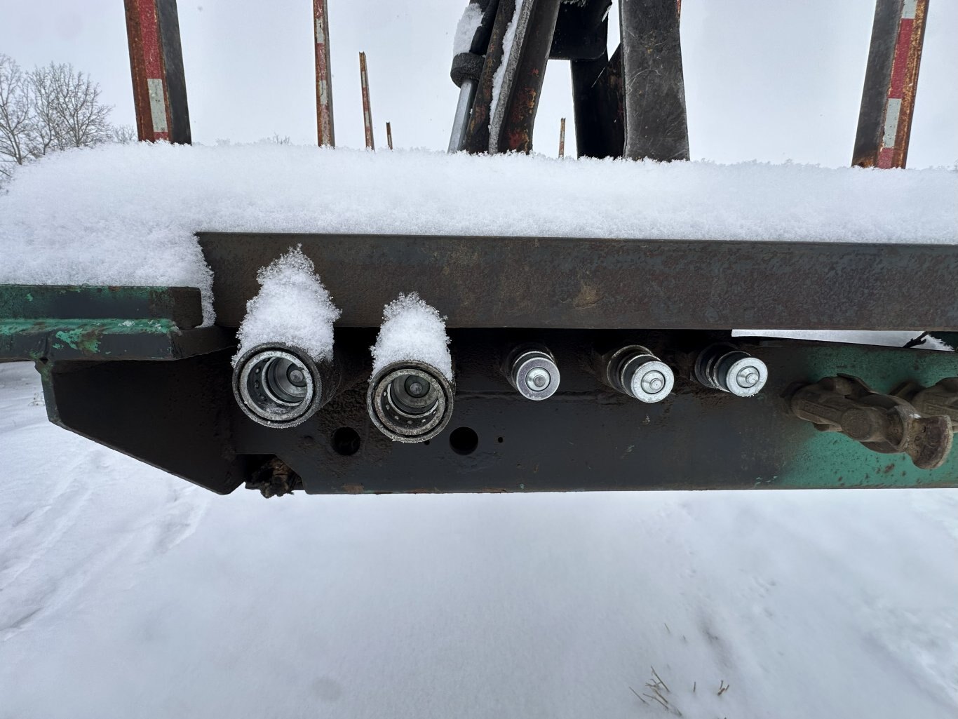 1998 Peerless 63 ft Super B Hayrack Trailer w/ Picker #11311 DP