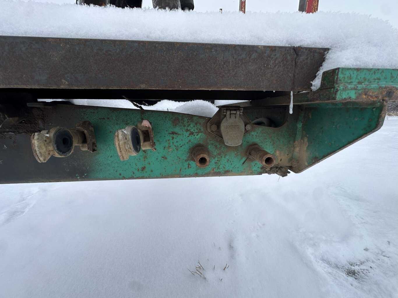 1998 Peerless 63 ft Super B Hayrack Trailer w/ Picker #11311 DP