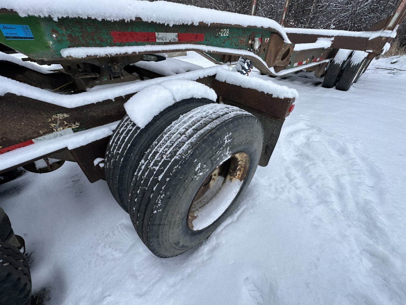 1998 Peerless 63 ft Super B Hayrack Trailer w/ Picker #11311 DP