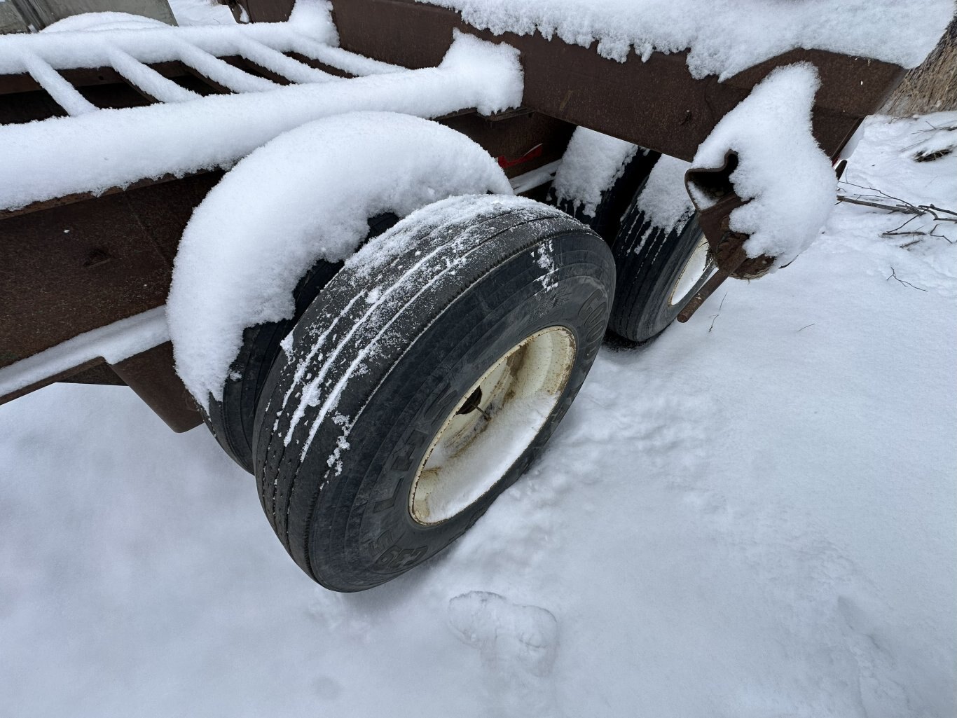 1998 Peerless 63 ft Super B Hayrack Trailer w/ Picker #11311 DP