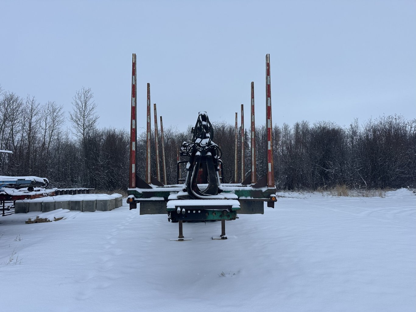 1998 Peerless 63 ft Super B Hayrack Trailer w/ Picker #11311 DP