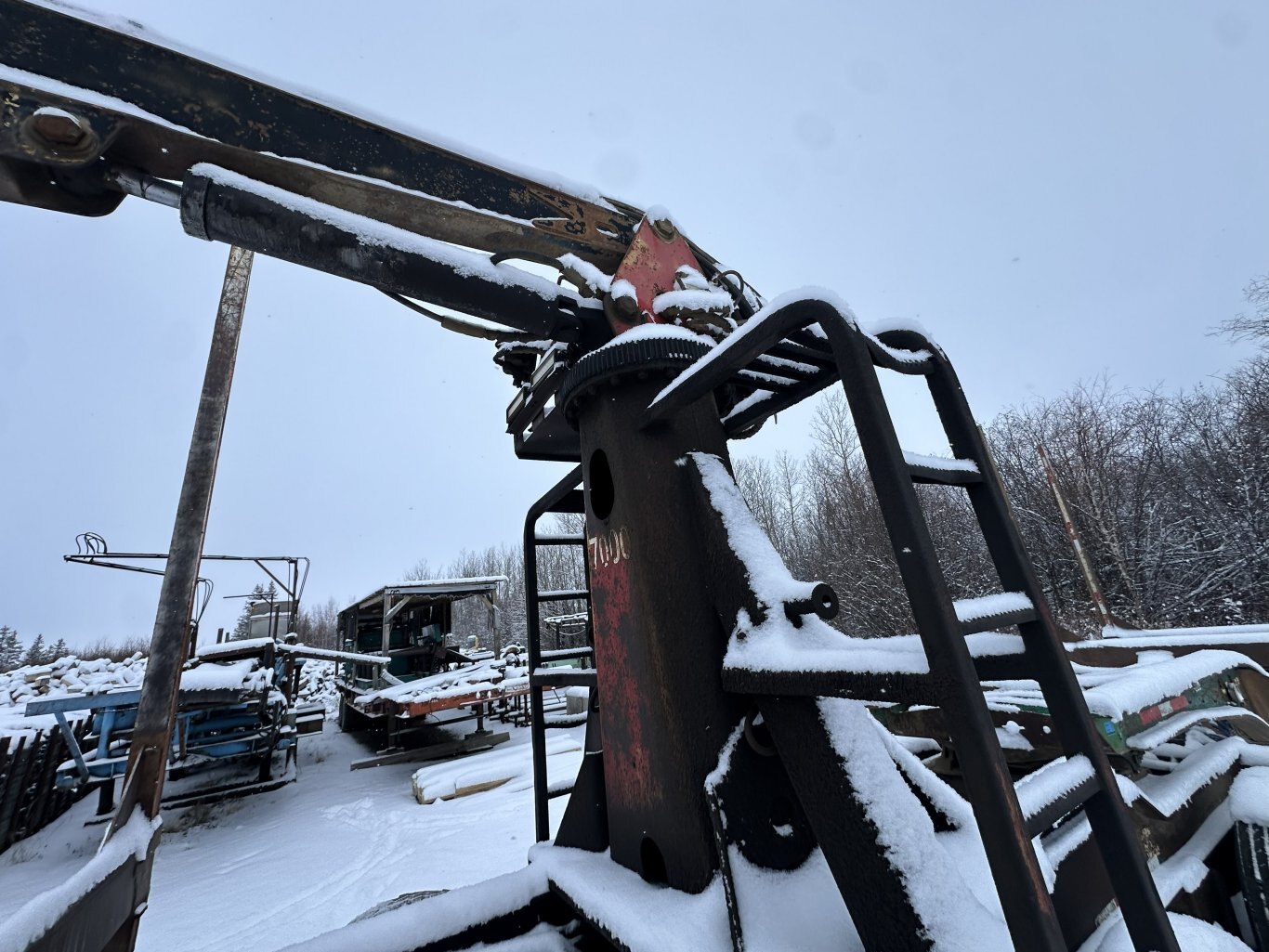 1998 Peerless 63 ft Super B Hayrack Trailer w/ Picker #11311 DP