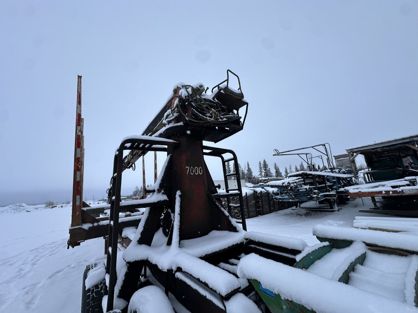 1998 Peerless 63 ft Super B Hayrack Trailer w/ Picker #11311 DP