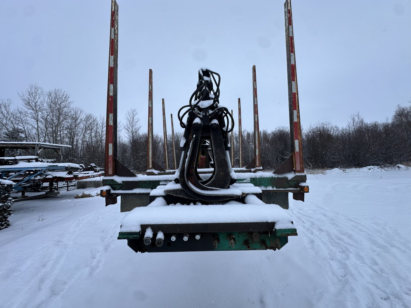 1998 Peerless 63 ft Super B Hayrack Trailer w/ Picker #11311 DP