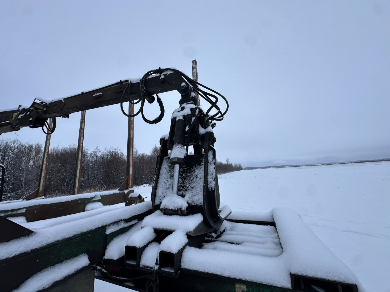 1998 Peerless 63 ft Super B Hayrack Trailer w/ Picker #11311 DP