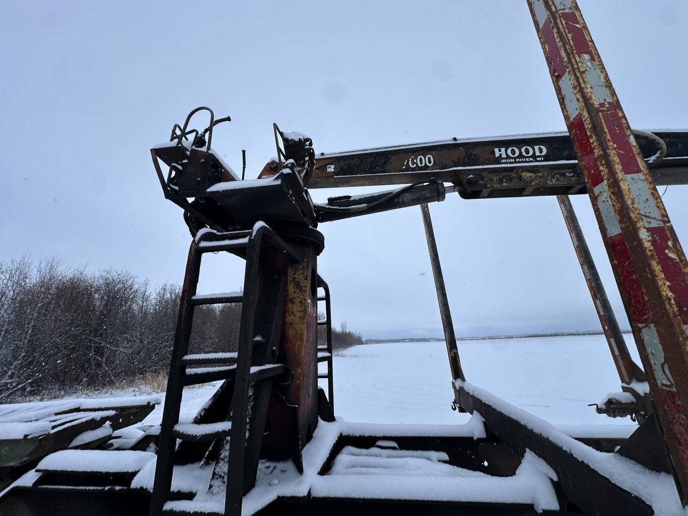 1998 Peerless 63 ft Super B Hayrack Trailer w/ Picker #11311 DP