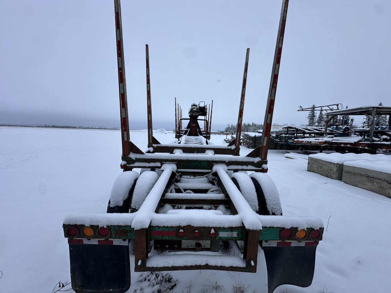 1998 Peerless 63 ft Super B Hayrack Trailer w/ Picker #11311 DP