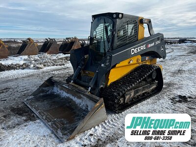 2017 Deere 331G Skid Steer with Bucket • Tracked Skid  • Compact Track Loader #11323 BP