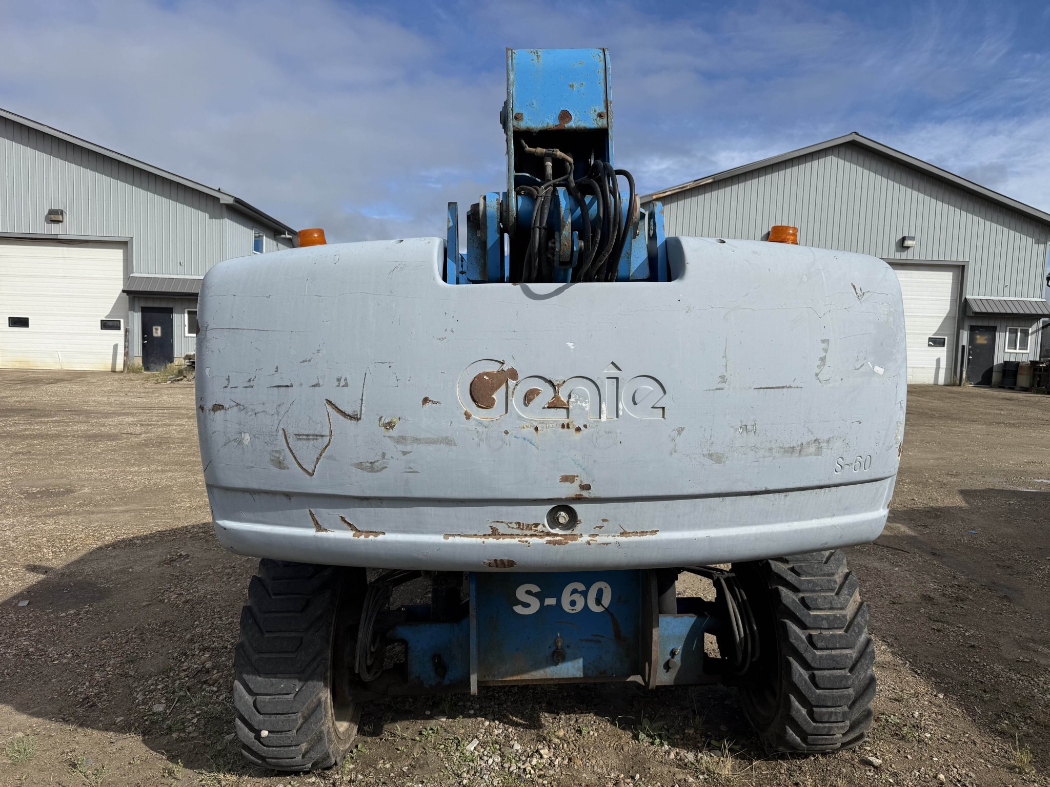 2006 Genie S 60 4WD Diesel Telescopic Boom Lift with Solid Tires #11354 JA