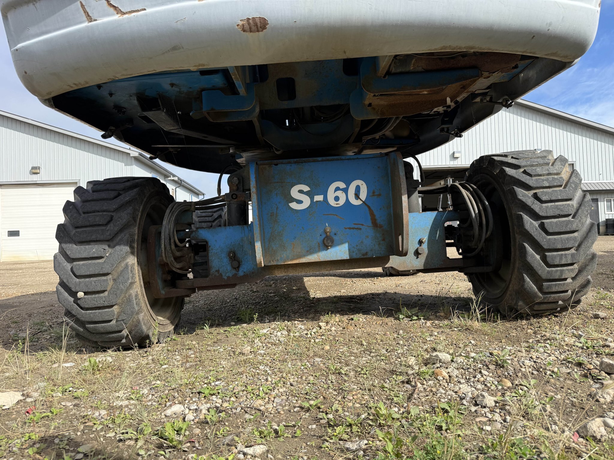 2006 Genie S 60 4WD Diesel Telescopic Boom Lift with Solid Tires #11354 JA