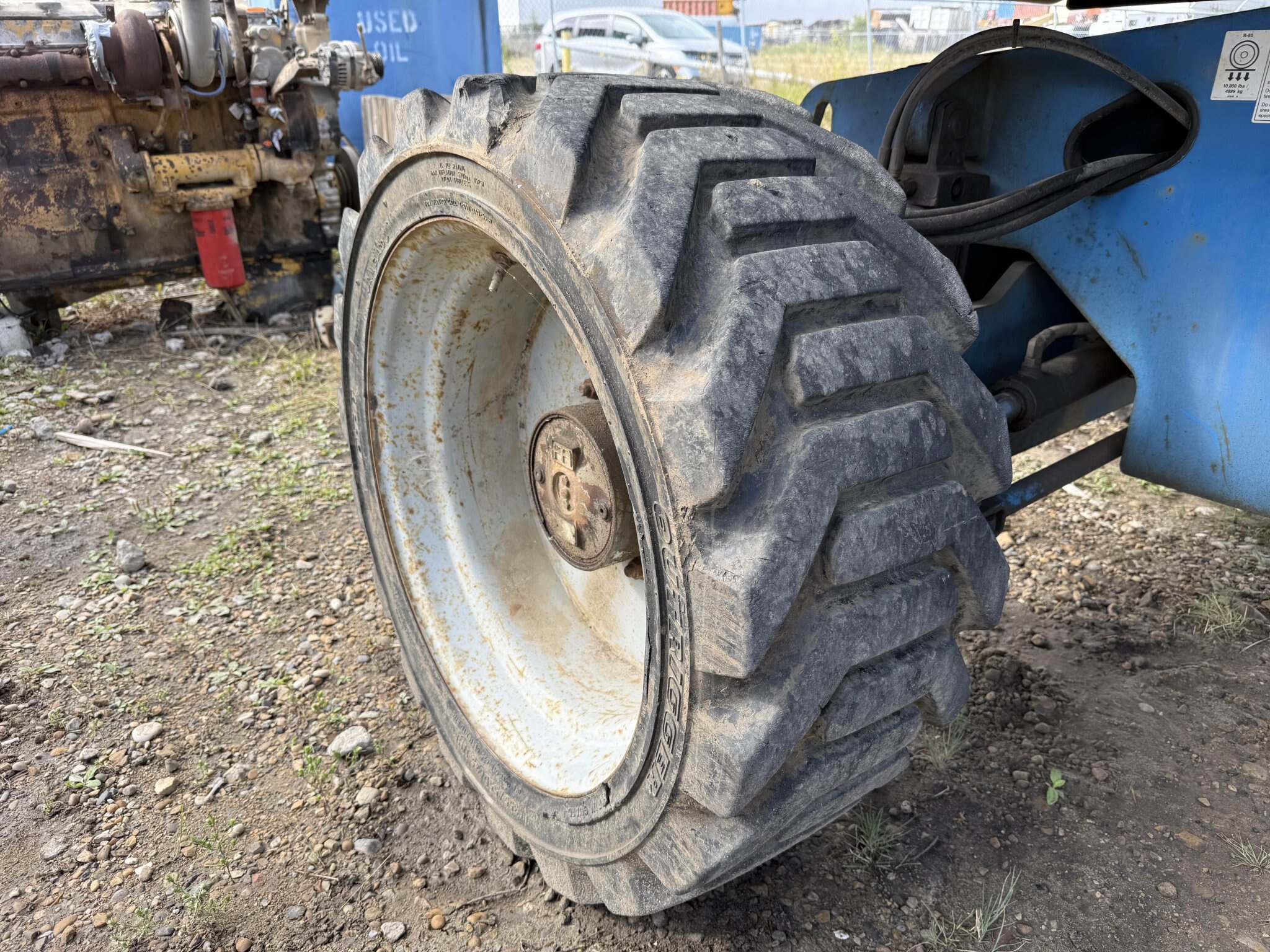 2006 Genie S 60 4WD Diesel Telescopic Boom Lift with Solid Tires #11354 JA