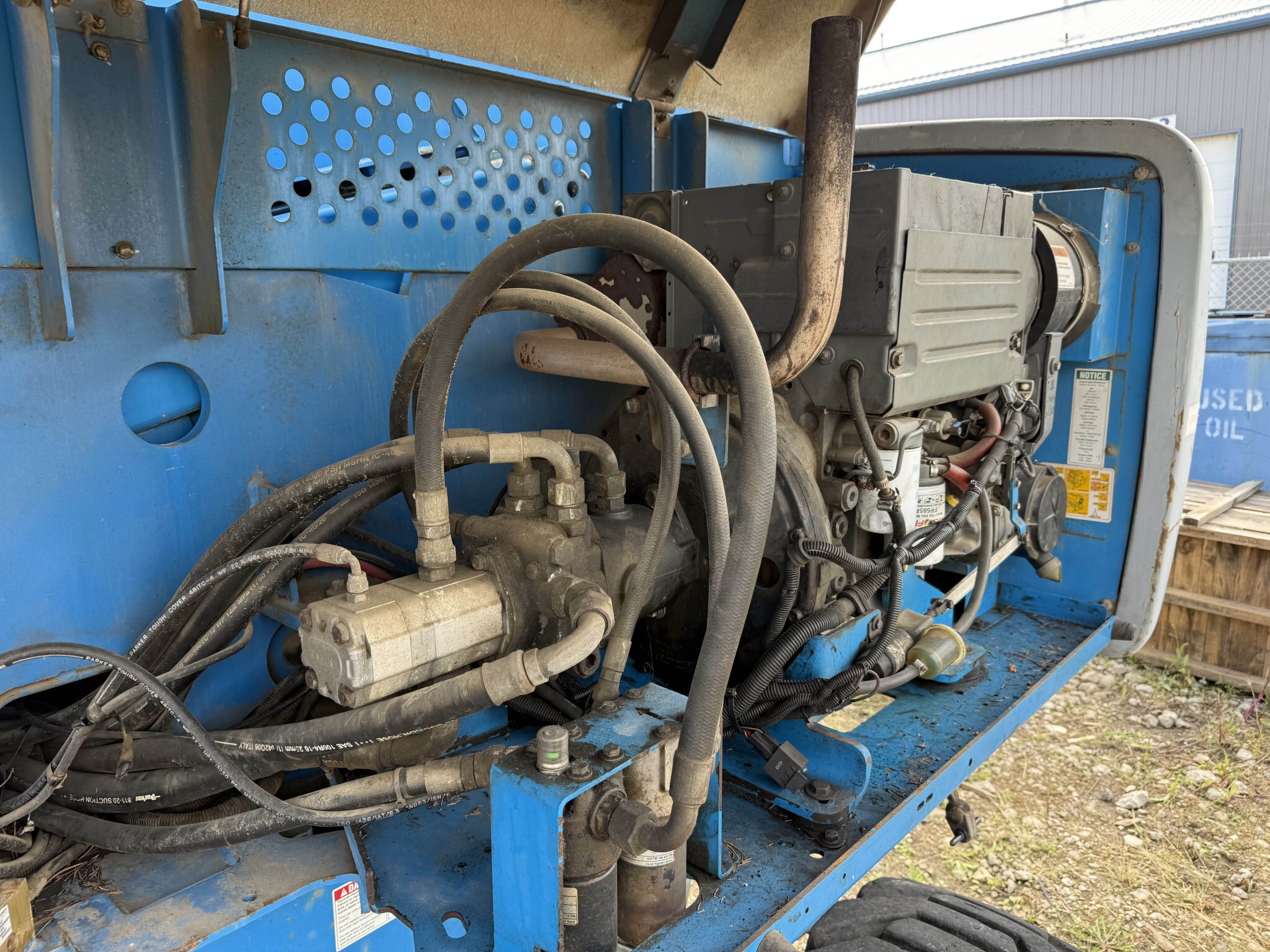 2006 Genie S 60 4WD Diesel Telescopic Boom Lift with Solid Tires #11354 JA